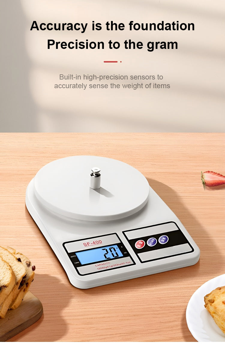 High-Precision Digital Kitchen Scale – 10kg Capacity with LCD Display & Tare Function | Accurate & Multifunctional Weighing