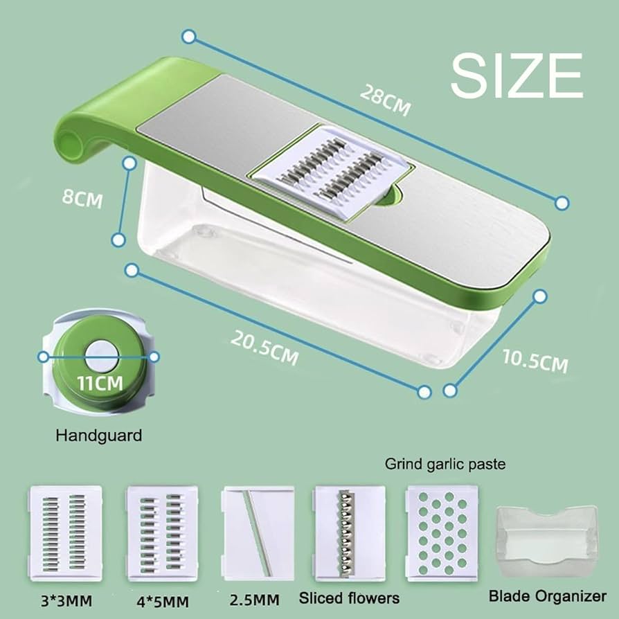 "Tired of Time-Consuming Prep? Meet Your Kitchen Game-Changer! The 5-in-1 Stainless Steel Vegetable Cutter—Precision, Speed & Perfection in Every Cut! 🏆"