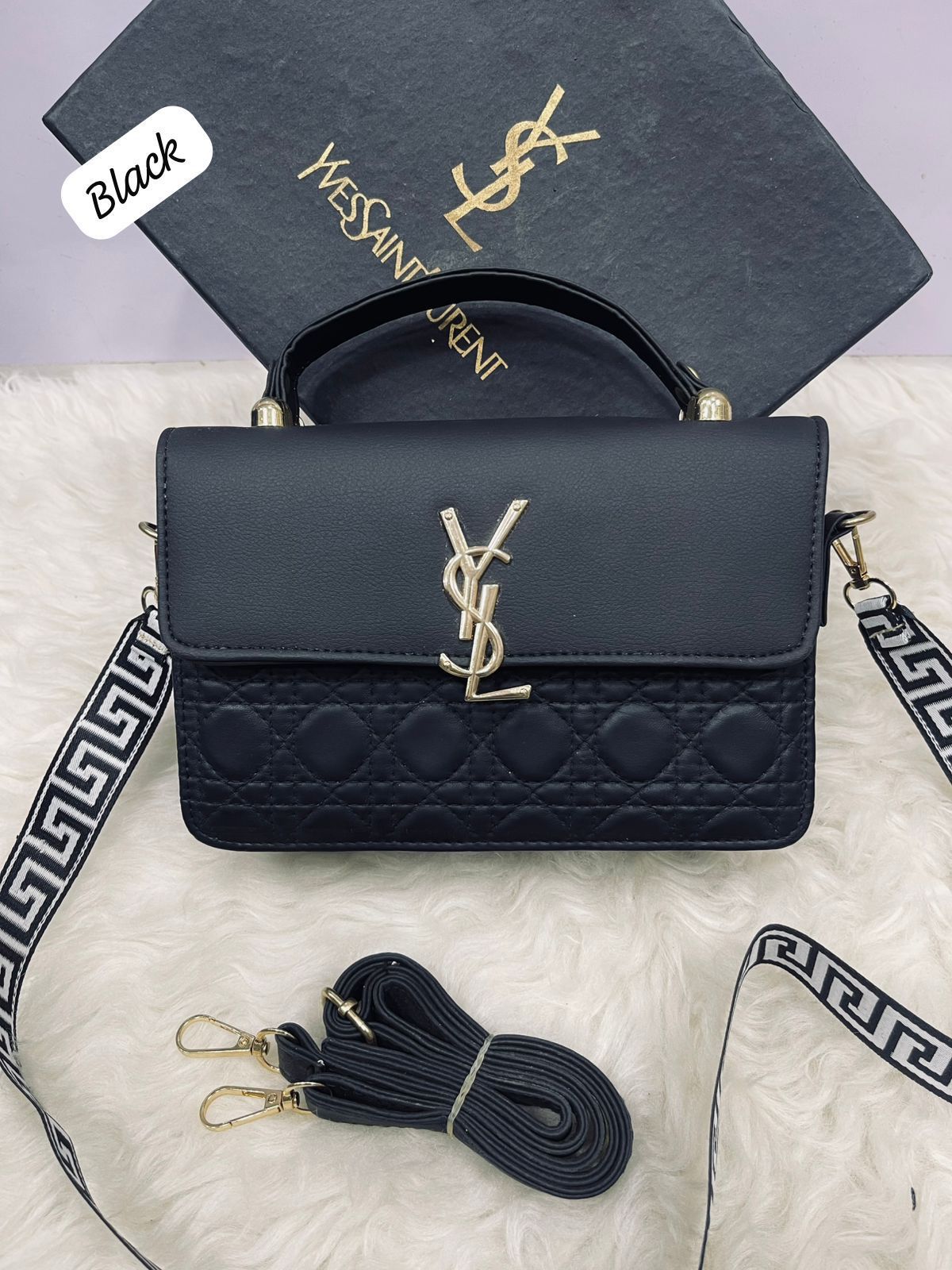 Luxury YSL Designer Bag – Premium Quality | Mustard, Maroon, Black, Pink, White & Grey